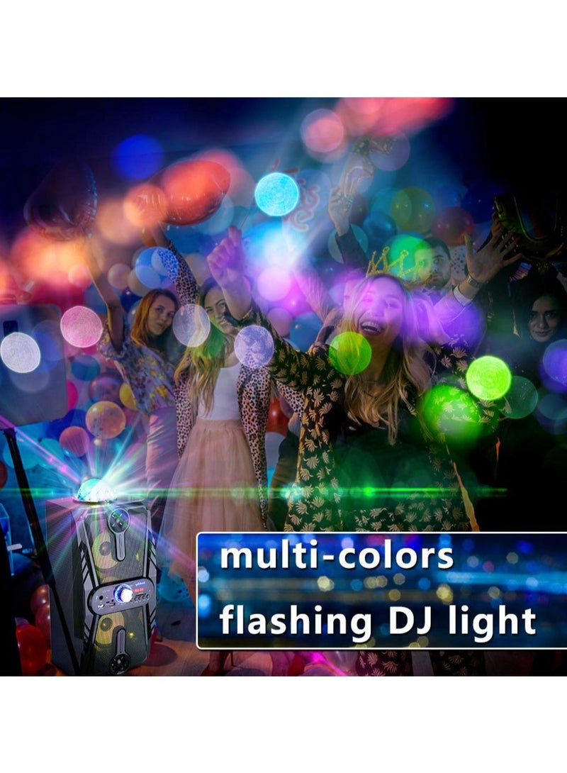 Karaoke Machine for Kids & Adults Portable PA System Rechargeable Wireless Bluetooth Speaker with Disco Ball&Wired Microphone for Party/Wedding/Meeting/Performance - Image 3