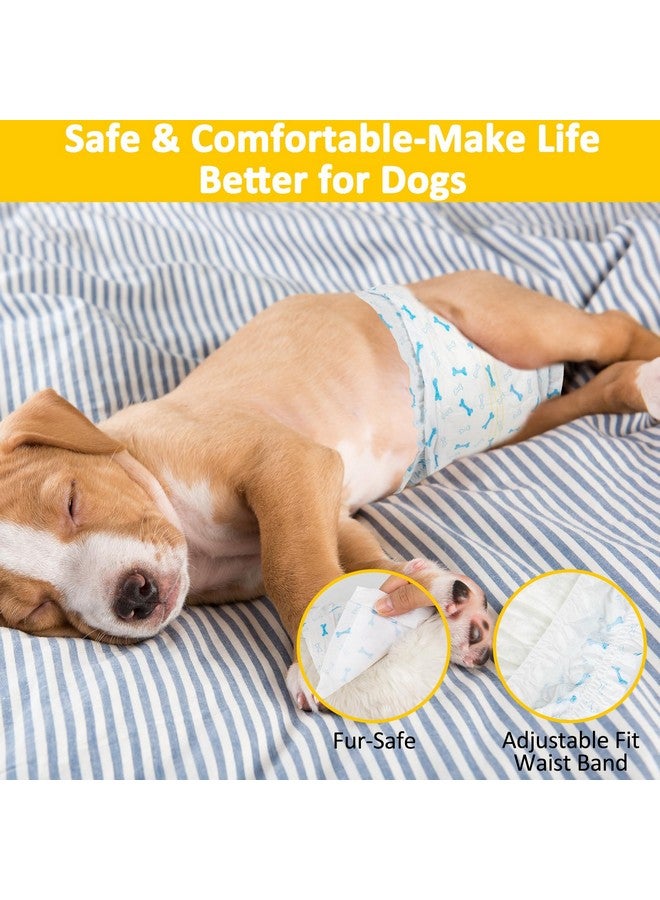 Dono Disposable Male Wraps Dog Diapers Super Absorbent Soft Diapers For Male Dogs,With Wetness Indicator,56Pcs,Xs (6"13") - Image 3