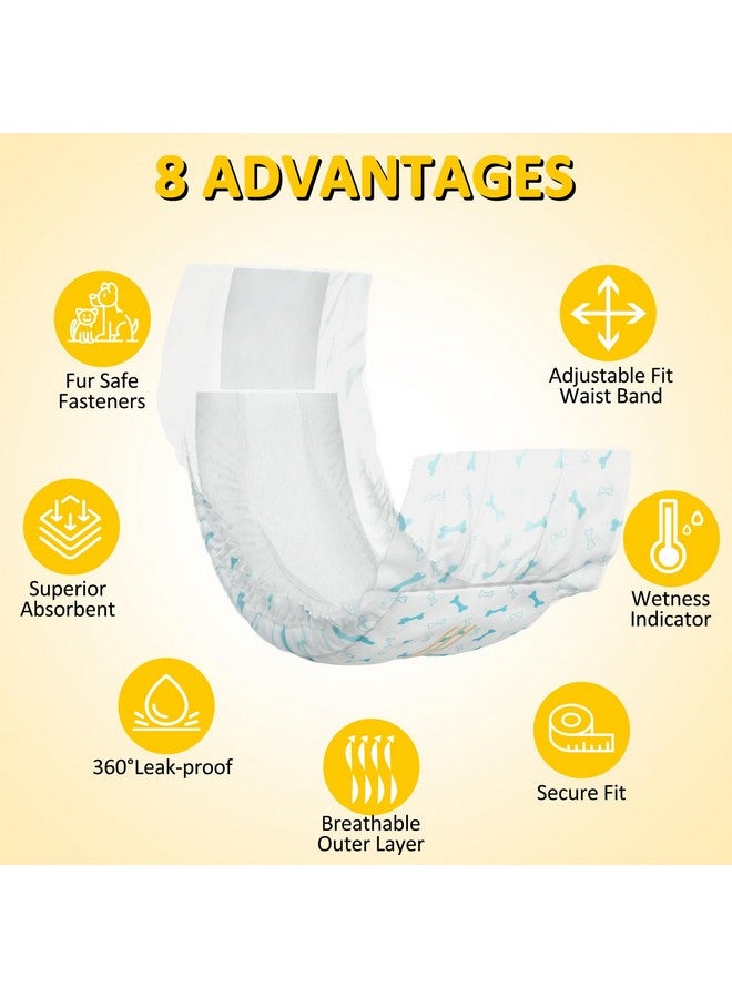 Dono Disposable Male Wraps Dog Diapers Super Absorbent Soft Diapers For Male Dogs,With Wetness Indicator,56Pcs,Xs (6"13") - Image 2