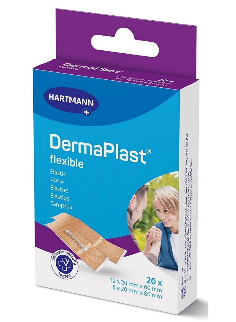 Hartmann Dermaplast Flexible Elastic Plasters 2 Sizes 20 Pcs - Image 1