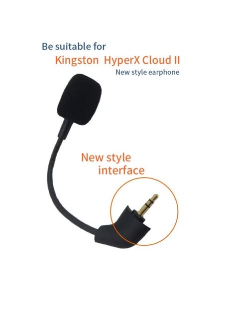 Replacement Game microphone suitable for Kingston HyperX Cloud 2 II Cloud Core Cloud Pro CloudX, Xbox One, Nintendo Switch, PS4, Computer PC, Gaming