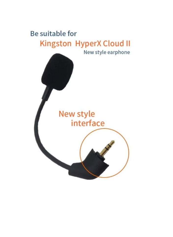 Replacement Game microphone suitable for Kingston HyperX Cloud 2 II Cloud Core Cloud Pro CloudX, Xbox One, Nintendo Switch, PS4, Computer PC, Gaming