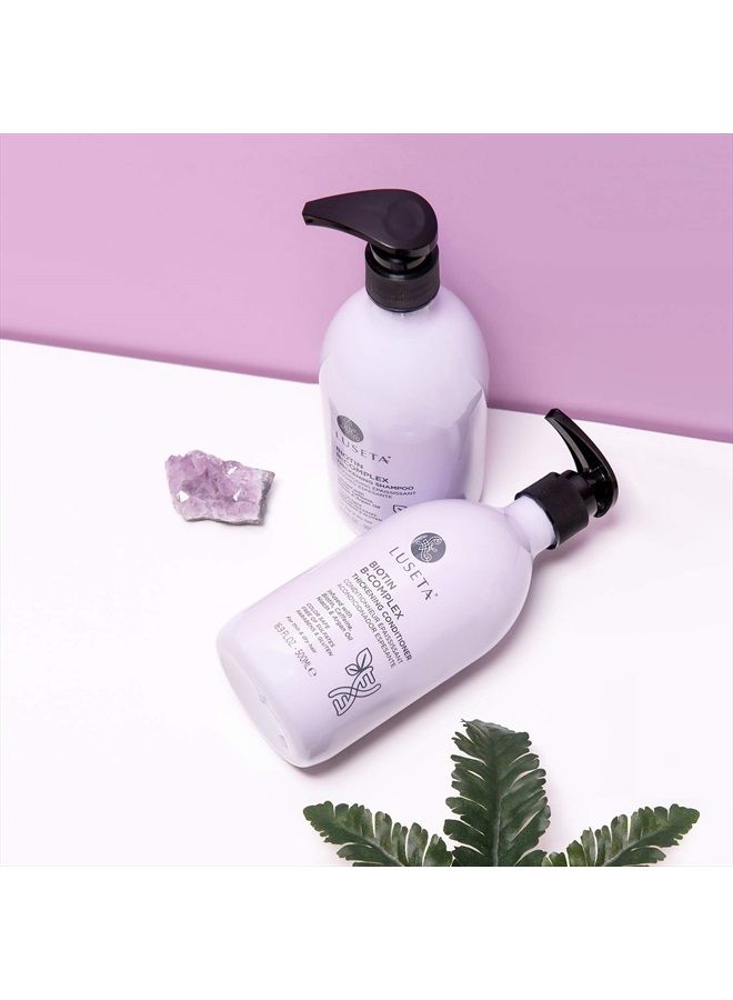 L LUSETA Luseta Biotin B-Complex Shampoo & Conditioner Set for Hair Growth and Strengthener - Hair Loss Treatment for Thinning Hair With Biotin Caffein and Argan Oil for Men & Women - All Hair Types 2 x 33.8oz - Image 3