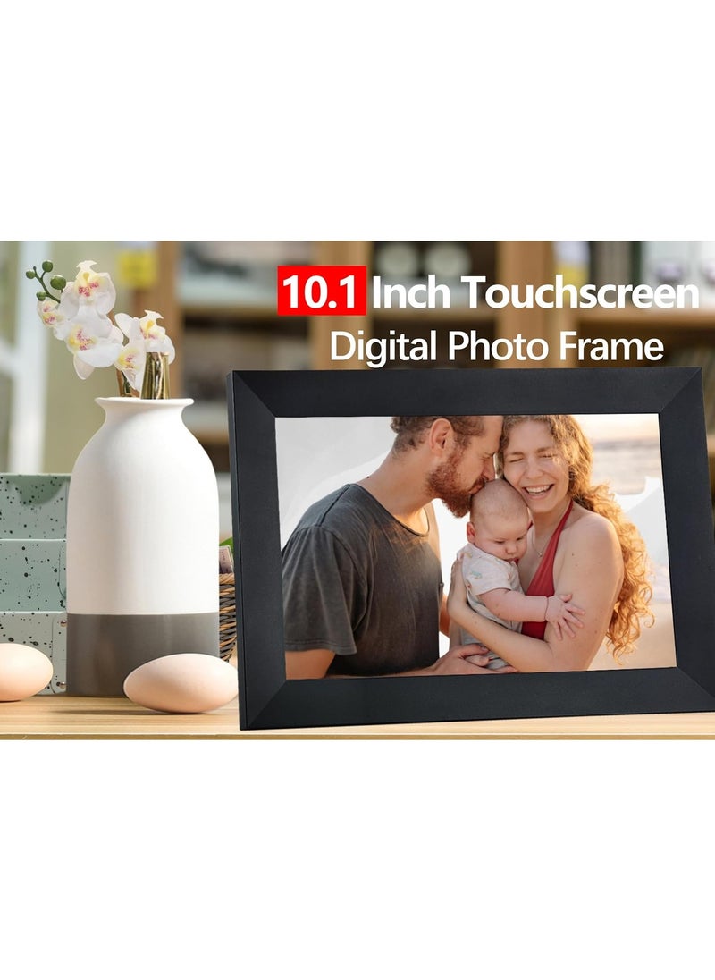 HOPHOP - 64GB Smart WiFi Digital Photo Frame with 10.1 inch Touch Screen and 64GB Storage - Perfect for Displaying Your Favorite Photos and Videos (Large Digital Frame) - Image 1