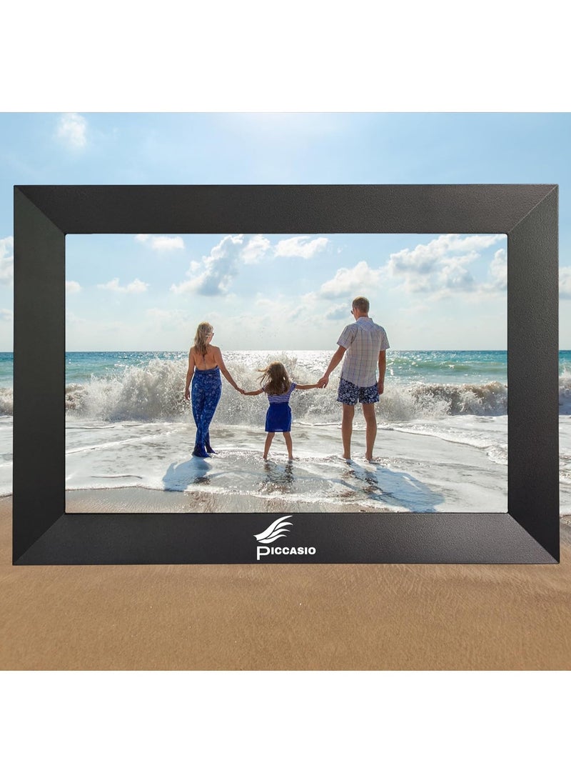 HOPHOP - 64GB Smart WiFi Digital Photo Frame with 10.1 inch Touch Screen and 64GB Storage - Perfect for Displaying Your Favorite Photos and Videos (Large Digital Frame) - Image 1