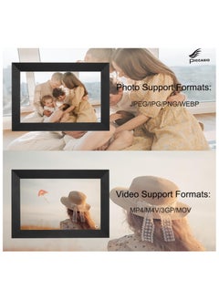 HOPHOP 64GB Smart WiFi Digital Photo Frame with 10.1 inch Touch Screen and 64GB Storage - Perfect for Displaying Your Favorite Photos and Videos (Large Digital Frame)  - Image 3