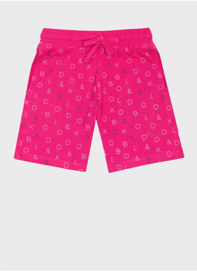 بولد اند كو Kids Aop Signature Shorts