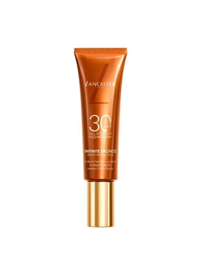 Lancaster Infinite Bronze Tinted Sunlight Protection Cream Spf30 Medium/Dark Shade, 50Ml