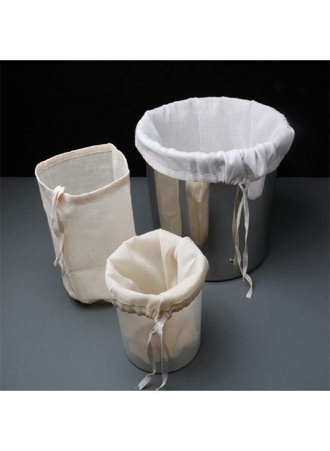 Beauenty 5 Pcs Food Grade Soy Milk Filter Bags, 200 Micron 20*30CM Fine Mesh Bag Milk Filter Bag All Purpose Food Strainer Nylon Cheesecloth,Fine Mesh Bag for Straining Milk, Coffee, Juices, Tea - Image 2