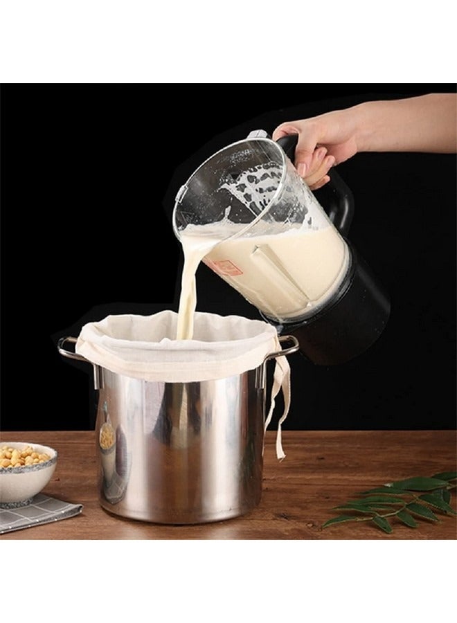 Beauenty 5 Pcs Food Grade Soy Milk Filter Bags, 200 Micron 20*30CM Fine Mesh Bag Milk Filter Bag All Purpose Food Strainer Nylon Cheesecloth,Fine Mesh Bag for Straining Milk, Coffee, Juices, Tea - Image 3