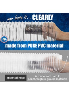 Fulton 4 X 20 Clear Pvc Dust Collection Hose By Peachtree Woodworking Pw376  - Image 3