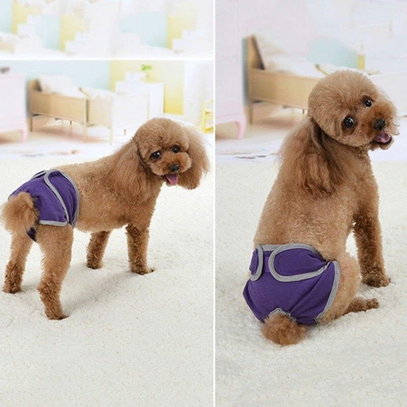 KUTKUT Washable Female Dog Diaper & Reusable Physiological Pant, Adjustable and Comfortable Menstruation Pant for Girl Dog in Period Heat (Size: L, Adjustable Waist: 42-60cm) - Image 3