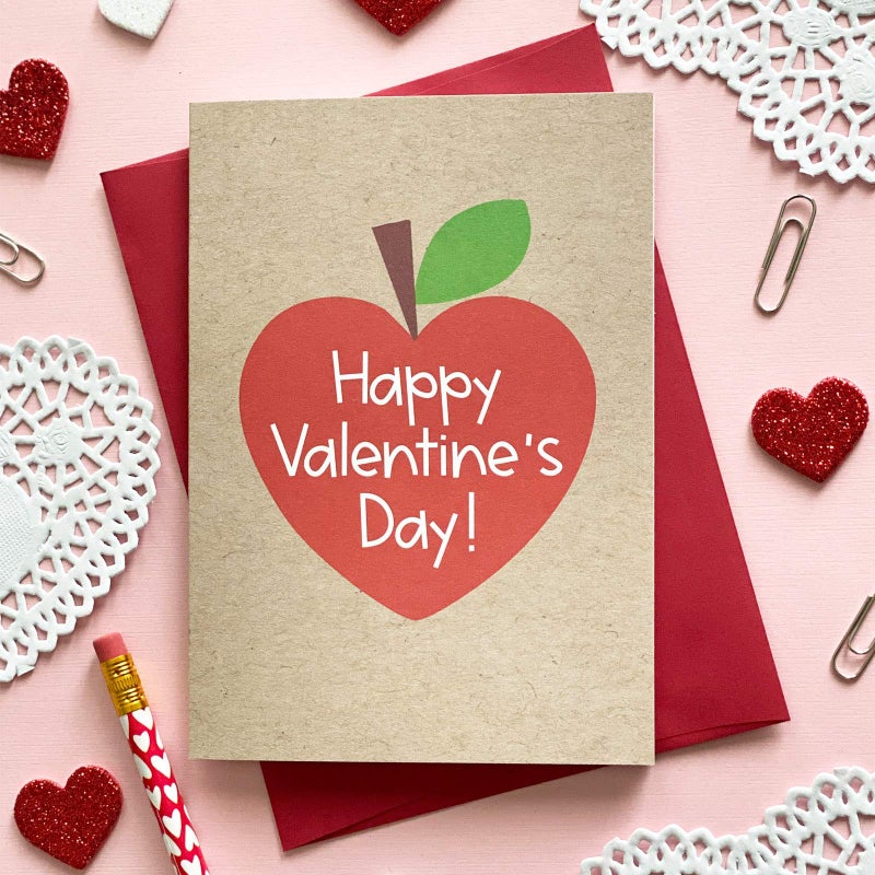 Tiny Expressions Valentines Day Cards for Teachers â€“ 4 Pack Greeting Cards with Matching Envelopes â€“ Perfect for Teachers, Educators, Principals, and School Staff - Image 2