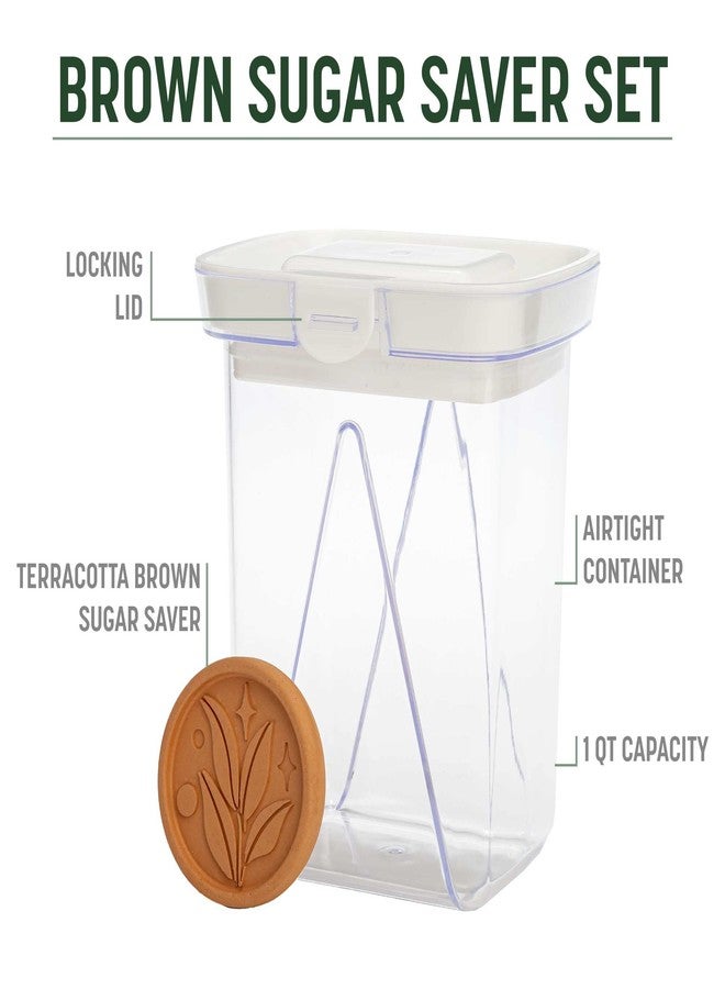Goodful Brown Sugar Saver and Softener Disc with Airtight Storage Container, Multiple Uses for Food Storage Containers, Reusable and Food Safe, 1-Quart Container with Sugar Saver Disk - Image 4