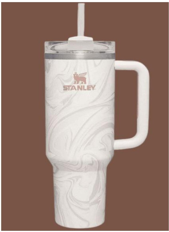 Stanley - Quencher H2.0 FlowState 40 oz Swirl Tumbler with Lid & Straw, Vacuum Insulated – Keeps Drinks Cold for 12 Hours, Leakproof, Durable Stainless Steel Travel Mug – Ideal for Water, Coffee, Iced Tea, Smoothies, and More - Image 1