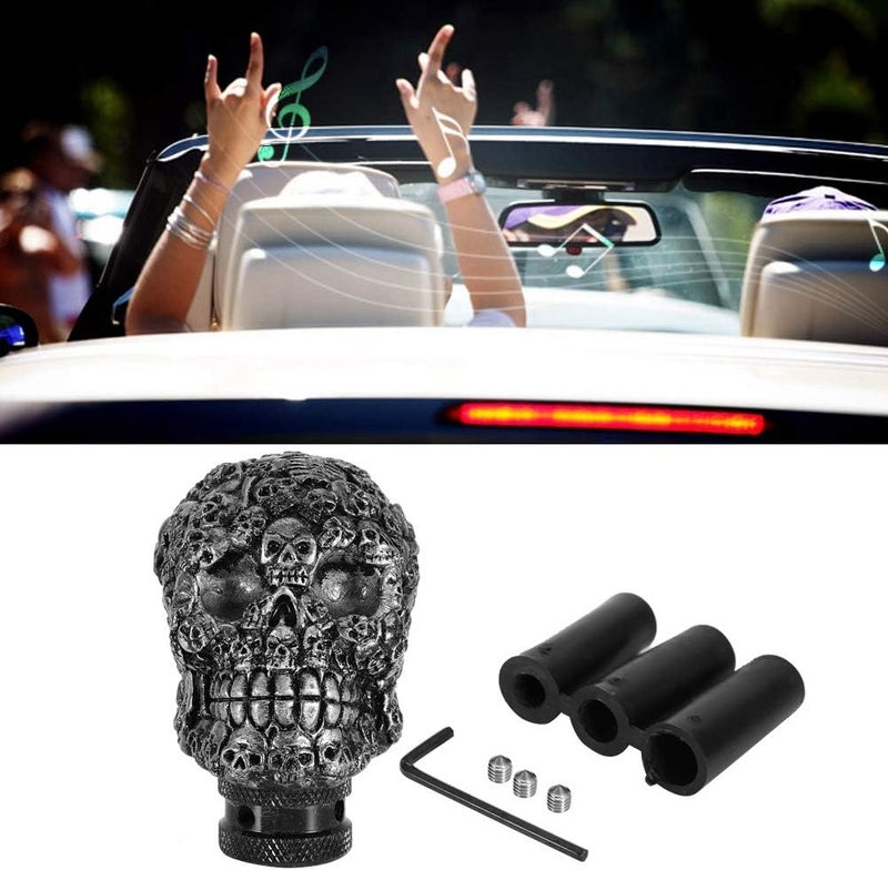 Tbest 2014 Town Stick,Gear Shift Knob Lever,Gear Shift Knob Stick Lever Skeleton Skull Car Modified Manual Gear Shift Knob Stick Lever Shifter Universal Skull Gear Knob - Image 3