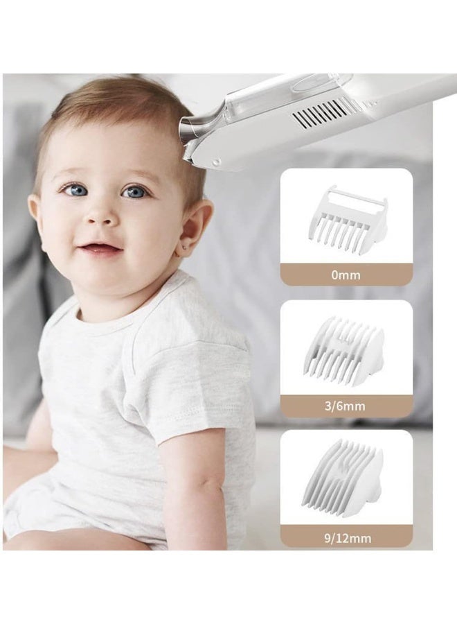DMG TECH Baby Hair Clipper, Mute Automatic Hair-sucking Baby Shaving Head Children's Electric Clipper Shaving Hair Clipper, IPx7 Waterproof Rechargeable Cordless Hair Trimmer - Image 2