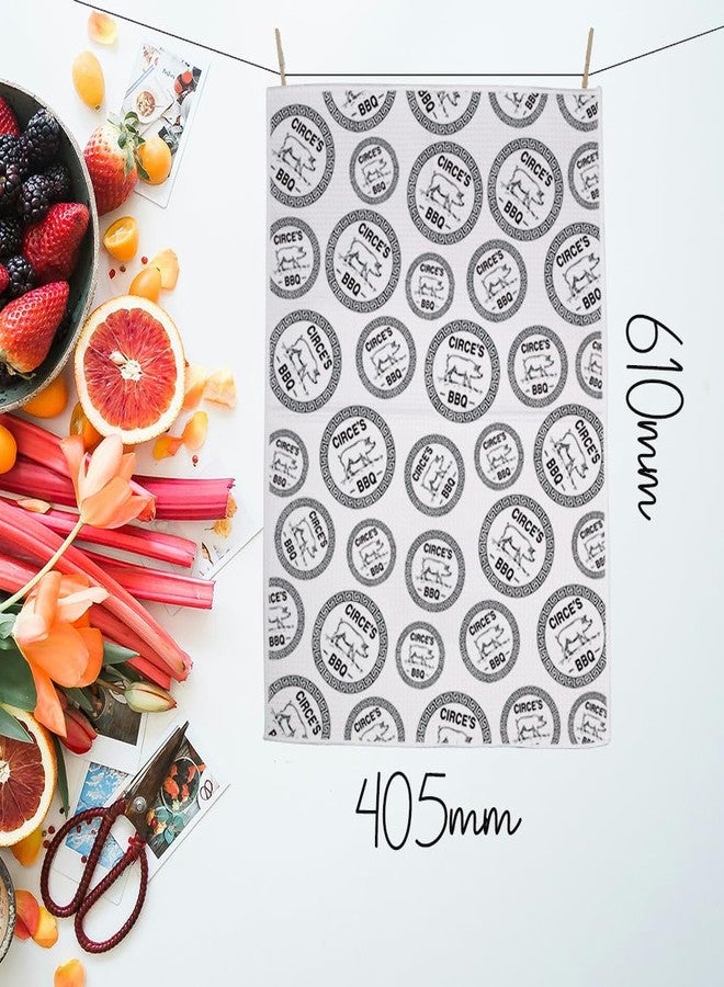 MNIGIU Greek Musical Inspired The Greek Gift Circe's BBQ Kitchen Towel Funny Greek Mythology Kitchen Decor (BBQ) - Image 2