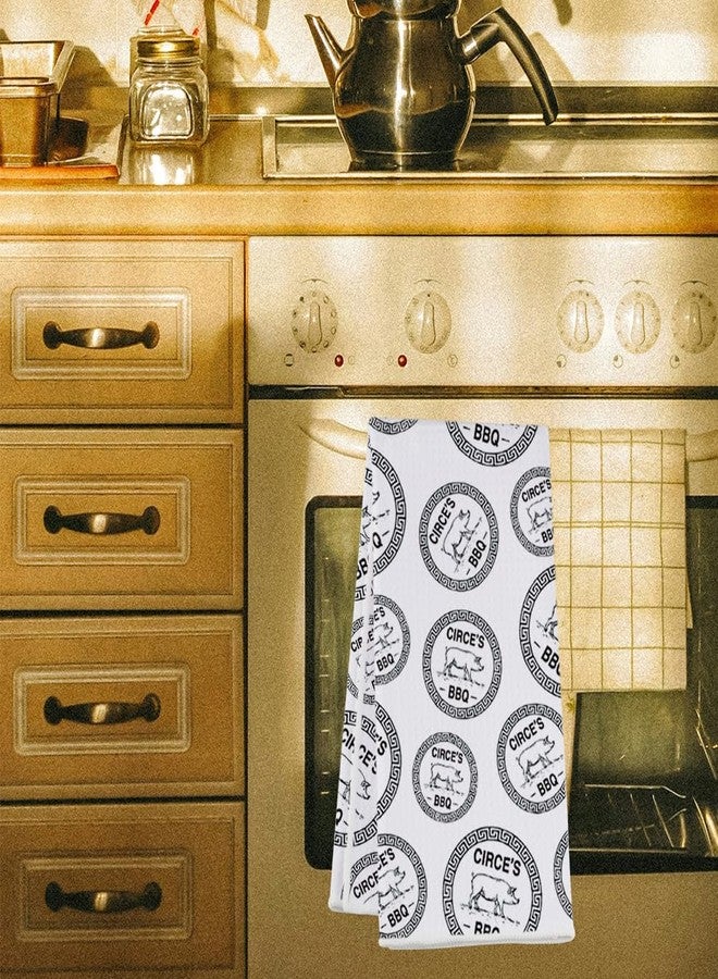 MNIGIU Greek Musical Inspired The Greek Gift Circe's BBQ Kitchen Towel Funny Greek Mythology Kitchen Decor (BBQ) - Image 5
