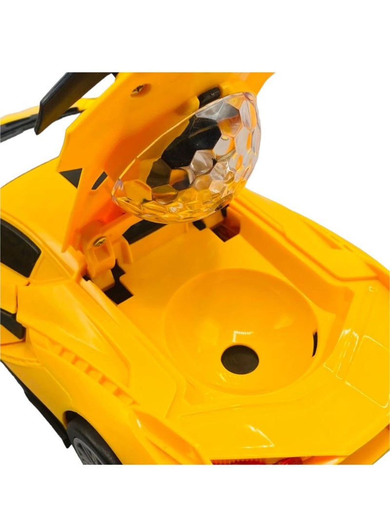 Remote Control Car Electric Chargeable Sport Racing Hobby Toy Lamborghini Model Vehicle for Boy Girl Birthday Gift - Yellow - Image 5