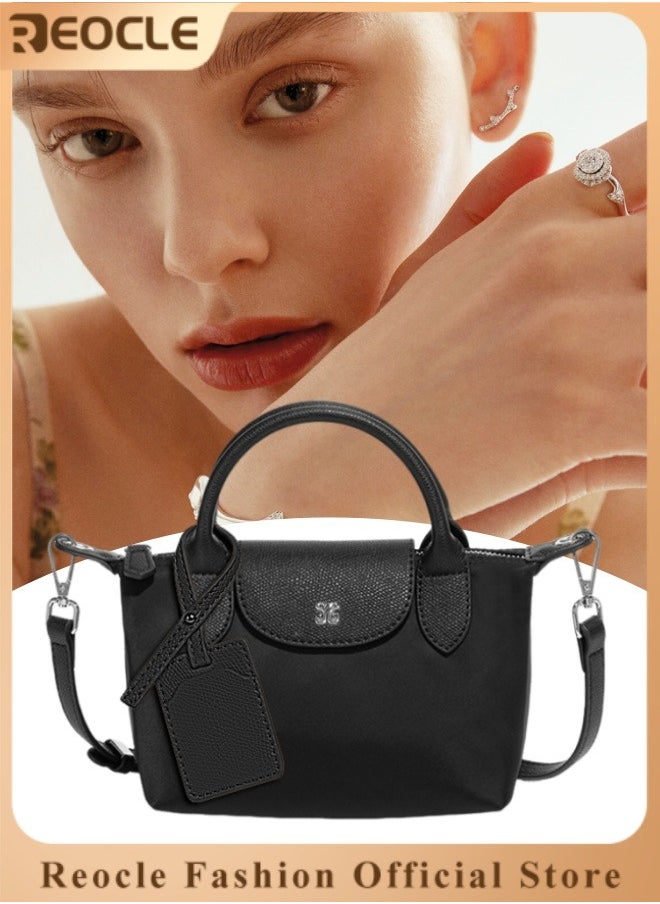 REOCLE Women's Shoulder Bag Crossbody Purse Messenger Bag Vegan Leather Ladies Clutch with Adjustable Strap Genuine Top Handle Handbags 