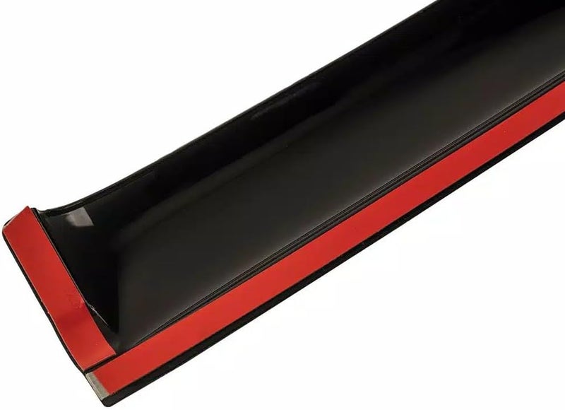 AVS Auto Ventshade [] Outside Mount Rain Guards For 2007-2013 Chevrolet Silverado, GMC Sierra 1500, CREW CAB; 07-14 Silverado/Sierra 2500HD-3500HD, CREW CAB | Window Vent Visors, 4 pcs. - Smoke | 94515 - Image 4