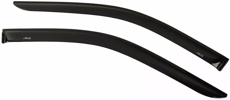 AVS Auto Ventshade [] Outside Mount Rain Guards For 2007-2013 Chevrolet Silverado, GMC Sierra 1500, CREW CAB; 07-14 Silverado/Sierra 2500HD-3500HD, CREW CAB | Window Vent Visors, 4 pcs. - Smoke | 94515 - Image 2