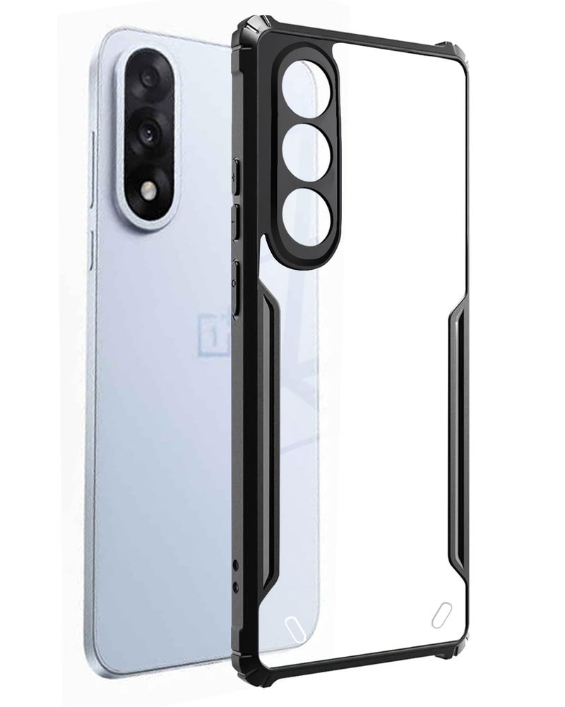 SPAZY CASE® OnePlus Nord 5 Back Cover | Transparent Crystal Clear Hard PC Back Case with TPU Bumper, Drop Protection Case Cover for OnePlus Nord 5 - Image 1