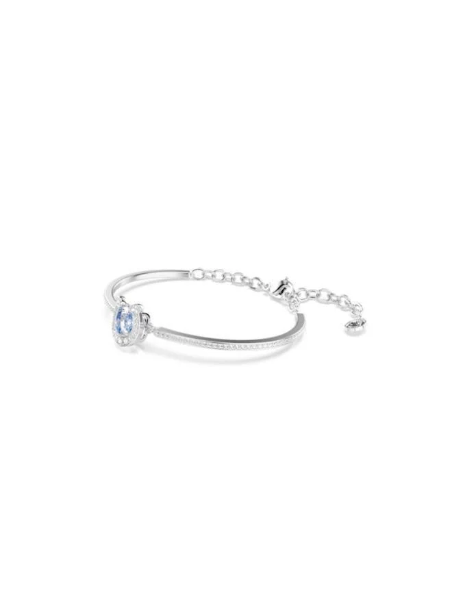 SWAROVSKI  Symbolica Medium Blue Crystal Rhodium Plated Soft Bracelet for Women | Best Price UAE