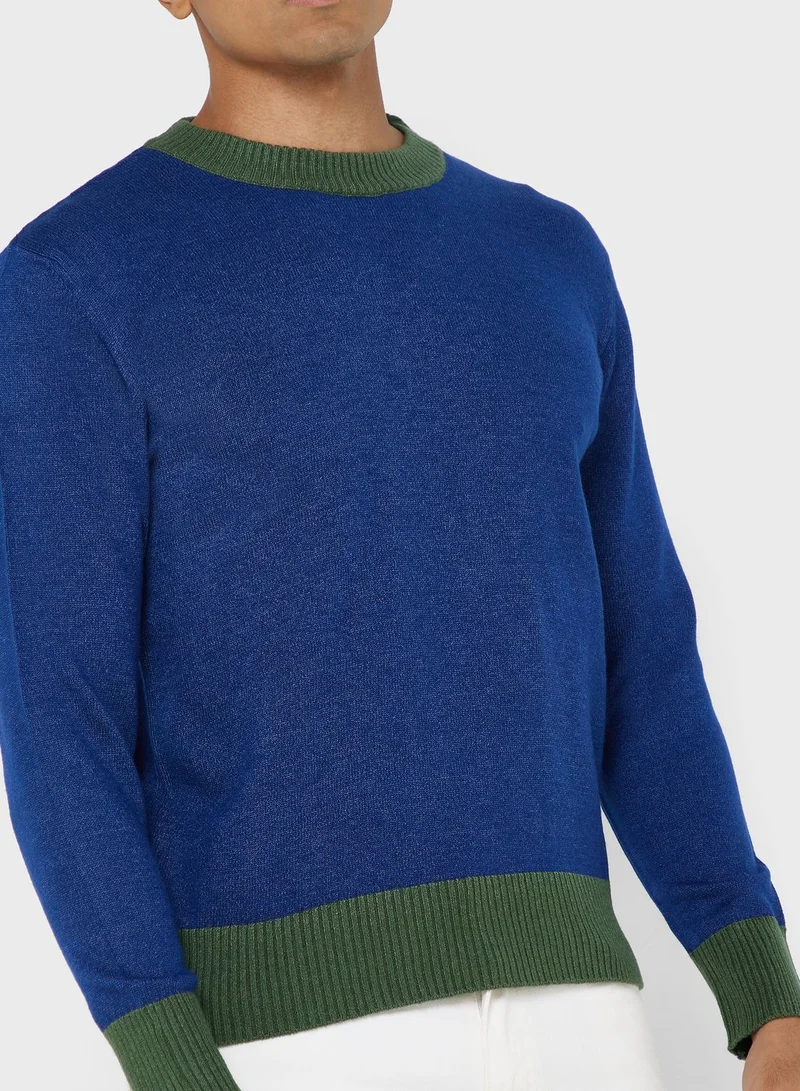 Robert Wood Crew Neck Sweater