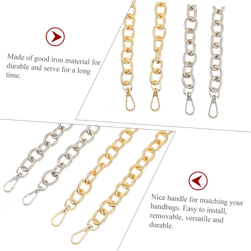 DIYEAH 4pcs Handmade Circular Bag Handbag Accessories for Chain Purse Decoration Silver Easy to Install Versatile and Stylish - Image 5