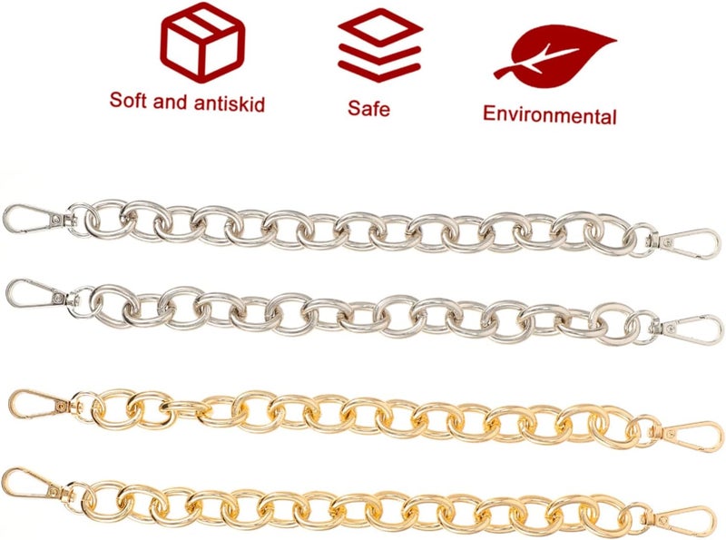 DIYEAH 4pcs Handmade Circular Bag Handbag Accessories for Chain Purse Decoration Silver Easy to Install Versatile and Stylish - Image 3