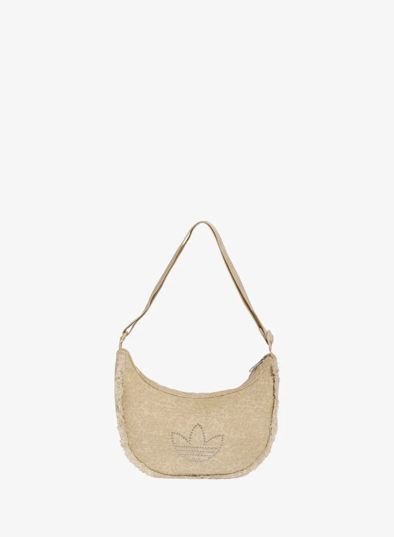 DISTRESSED HALFMOON SHOULDERBAG