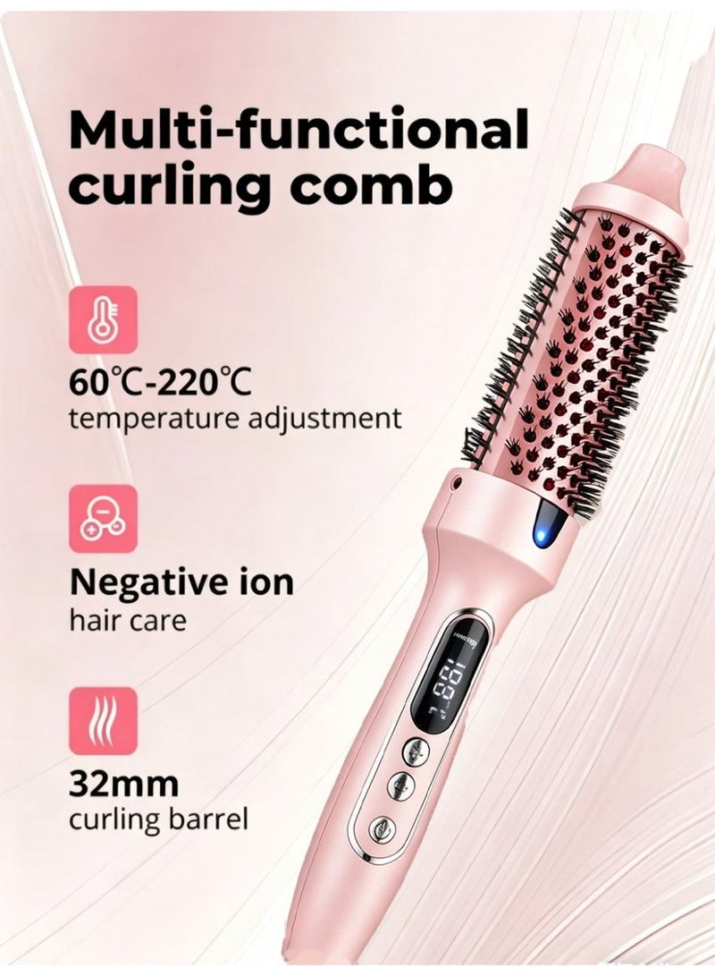 Bincoo Multi-functionalcurling comb, Thermal Hot Brush, Heated Round Brush for Straightening & Curling, Smooth & Shiny Hair with Negative Ions, Adjustable 60–240°C, Fast Heat, Includes Hair Brushes Accessories - Image 2