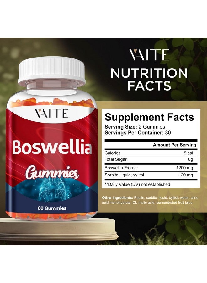 ڤايت حلوى جيلاتينية مستخلصة من اللبان الذكر من VAITE - مكمل غذائي نباتي لدعم المفاصل للنساء والرجال، مكملات غذائية داعمة للالتهابات، حمض اللبان الذكري القوي، خالي من الجلوتين، غير معدّل وراثيًا - Image 3