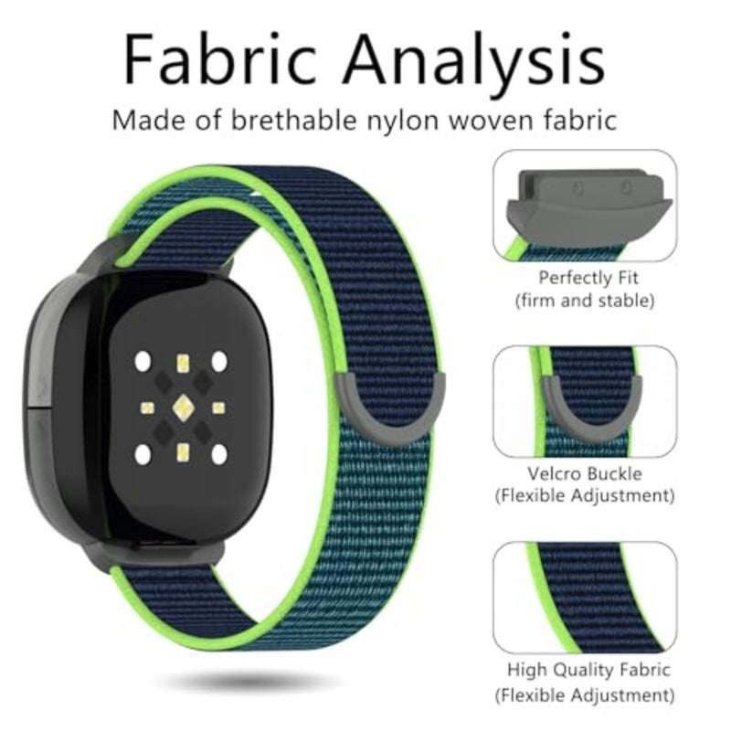Bands Compatible with Fitbit Ace LTE Band, Soft Durable Braided Nylon Material Straps, Water Resistant, Breathable Sport Replacement - Image 2