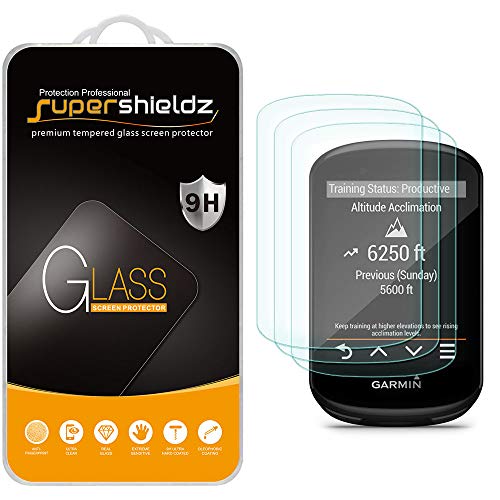 Supershieldz (3 Pack) Designed for Garmin Edge 530 and Edge 830 Tempered Glass Screen Protector, 0.33mm, Anti Scratch, Bubble Free - Image 1