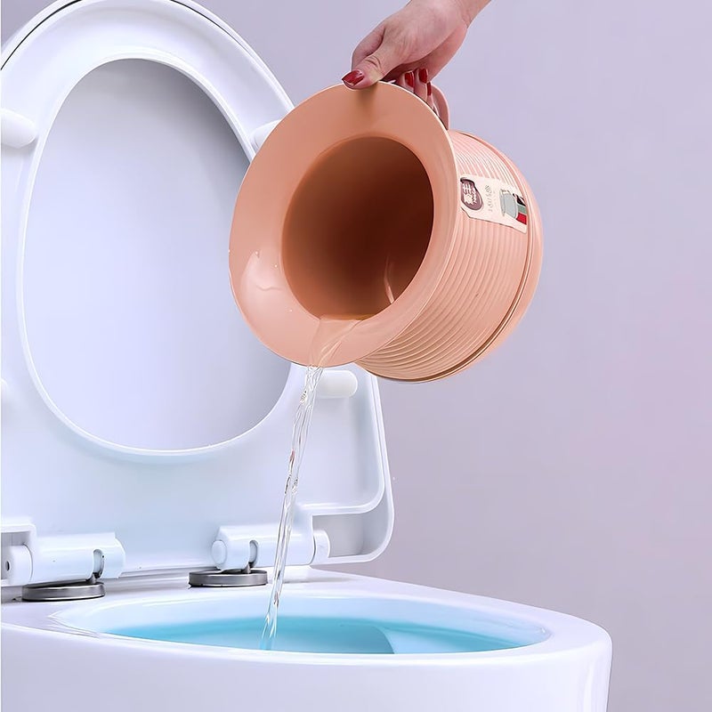 OOCOME Chamber Pot Bedpan Urinal Bottle Urine Pots Potty Pee Bucket Bedside Urinal with Lids to Prevent Odors, Suitable for Kids, Women and Men (Pink) - Image 5