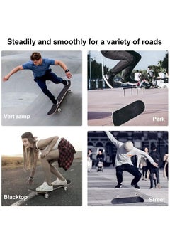RATSAW Complete Skateboard 7 Layer Maple Skateboard with Waterproof Emery and PU Skidproof Wheels Double Kick Concave Skateboard for Kids Teens and Adults  - Image 5