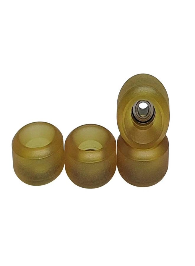LEEFAI 75D Urethane Pro Fingerboard Wheels Clear Amber Bearing Wheel Handmade Polyurethane-Ultra Spin Bearings Wheels -7.8 * 4.8mm - Image 2