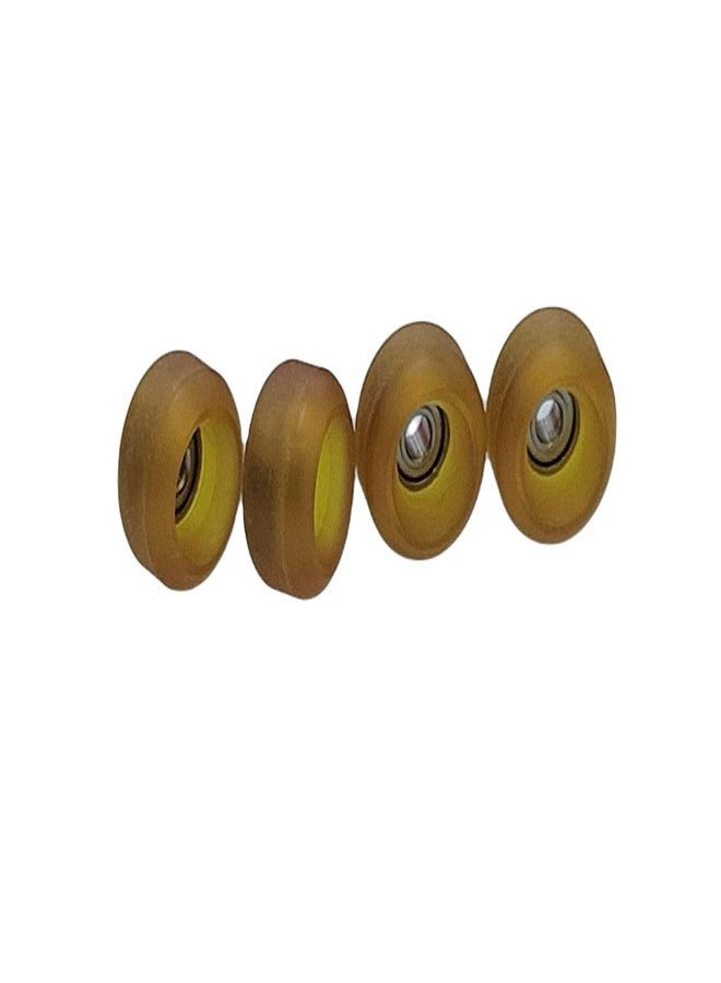 LEEFAI 75D Urethane Pro Fingerboard Wheels Clear Amber Bearing Wheel Handmade Polyurethane-Ultra Spin Bearings Wheels -7.8 * 4.8mm - Image 3
