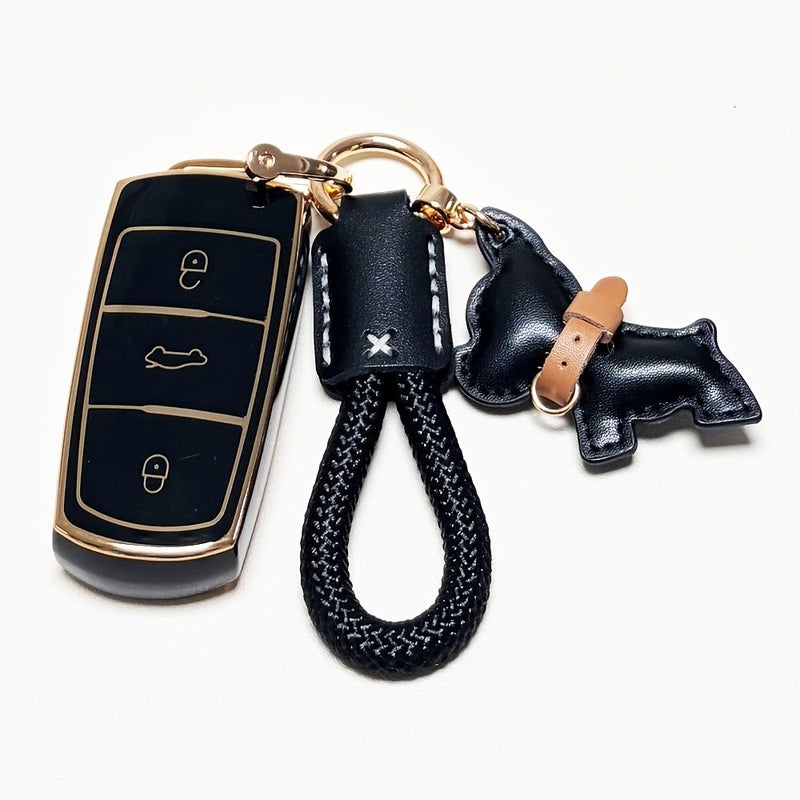 White Car Key Fob Case Cover For Volkswagen CC Passat B6 B7 - Image 4