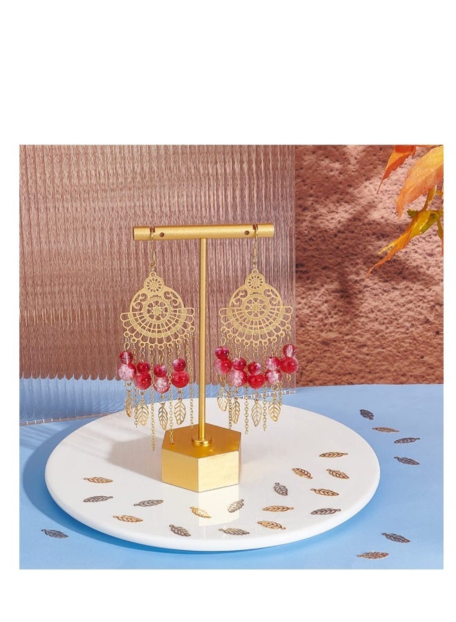 120 Leaf Charms Stainless Steel Pendants Metal Charms 1-1.2mm Small Hole for DIY Jewelry Making Accessory - Image 2