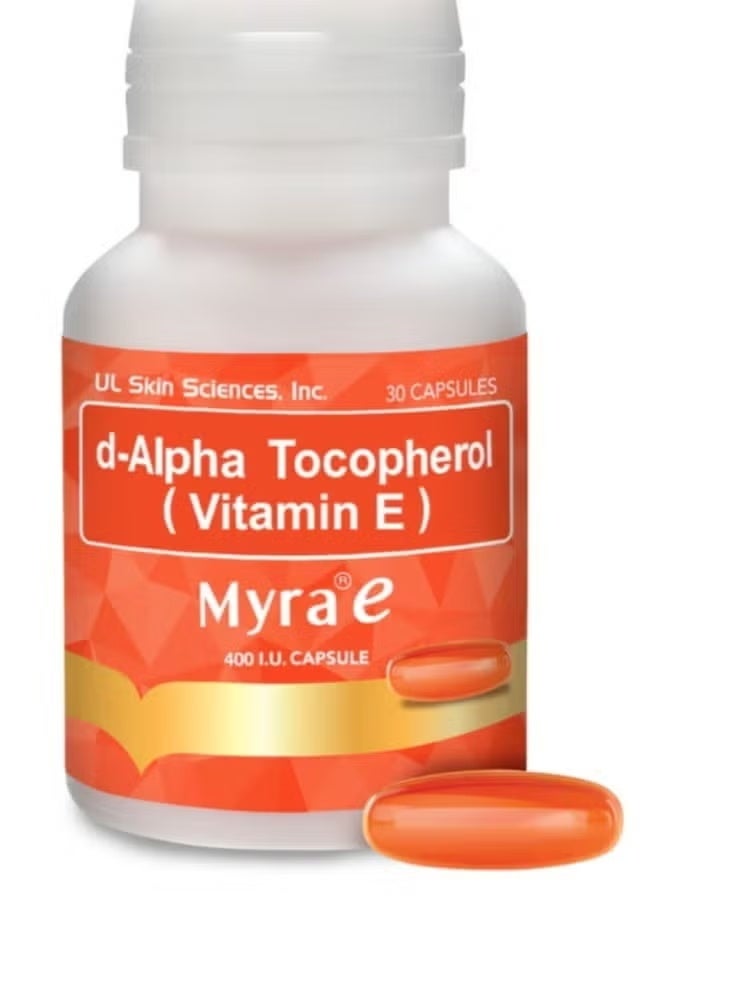 MYRAH D-Alpha Tocopherol Vitamin E Myra E 400 IU 30 Capsules