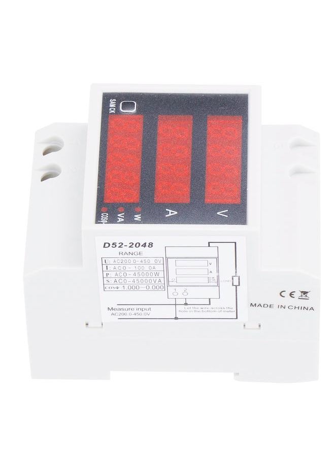 Thoraya DinRail Voltage Current Meter Digital MultiFunctional Power Factor Tester AC200450V  - Image 5
