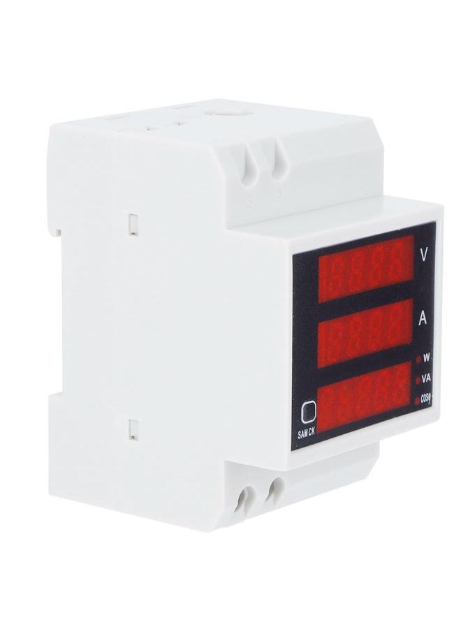 Thoraya DinRail Voltage Current Meter Digital MultiFunctional Power Factor Tester AC200450V  - Image 2