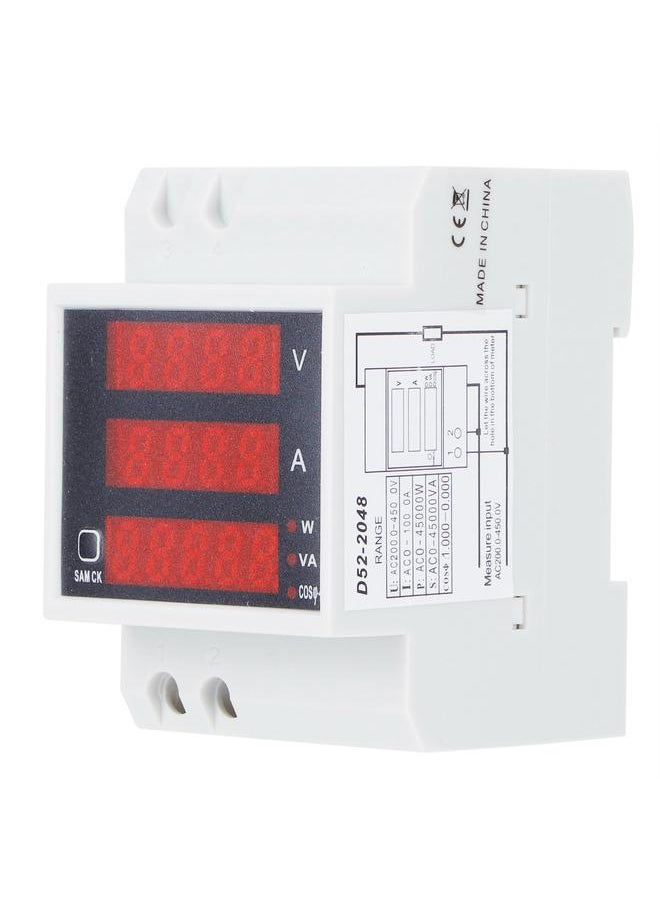 Thoraya DinRail Voltage Current Meter Digital MultiFunctional Power Factor Tester AC200450V  - Image 1