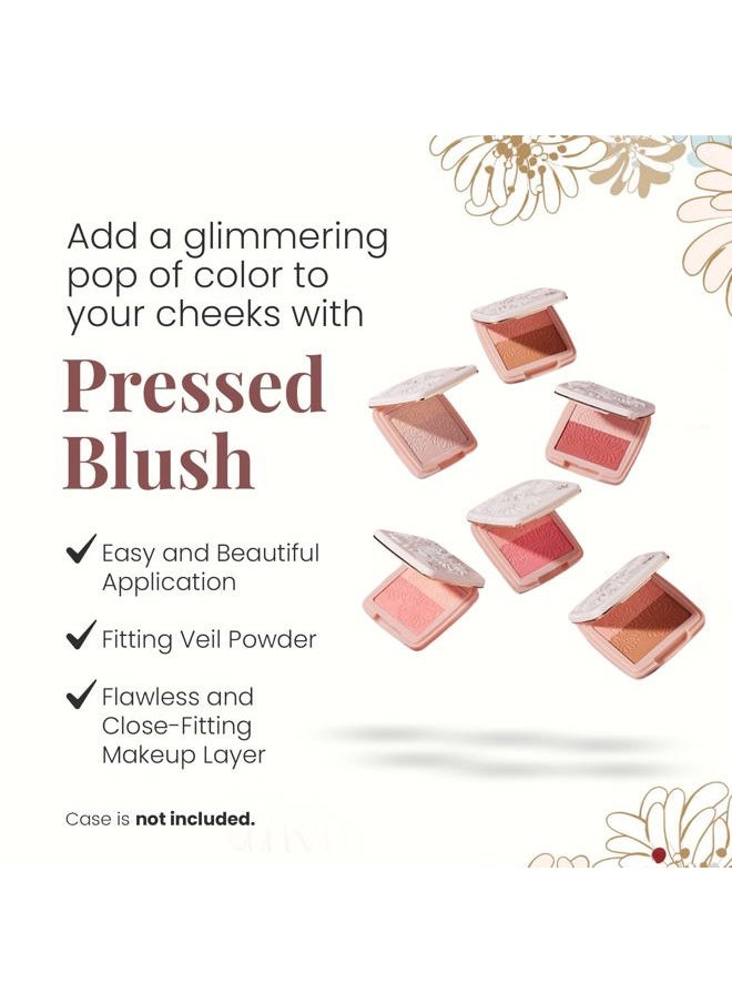 Paul & Joe - Pressed Blush Palette Refill Only, Case Sold Separately, Oil-Absorbing Blush Powder, Bi-Color Face Blushes with Fitting Veil Powder, Yellow and Light Orange, 10 Tropical Mimosa, 0.17 oz - Image 1