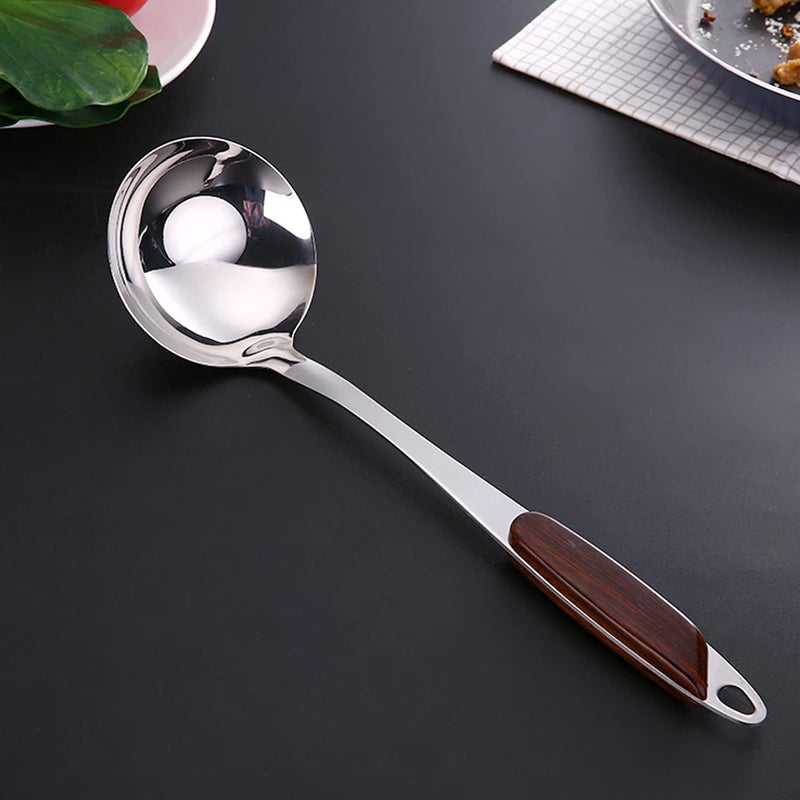 Primetan Stainless Steel Cooking and Serving Spoon Set for Kitchen (J-LADLE) - Image 1