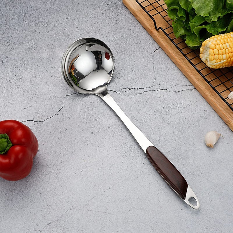 Primetan Stainless Steel Cooking and Serving Spoon Set for Kitchen (J-LADLE) - Image 2